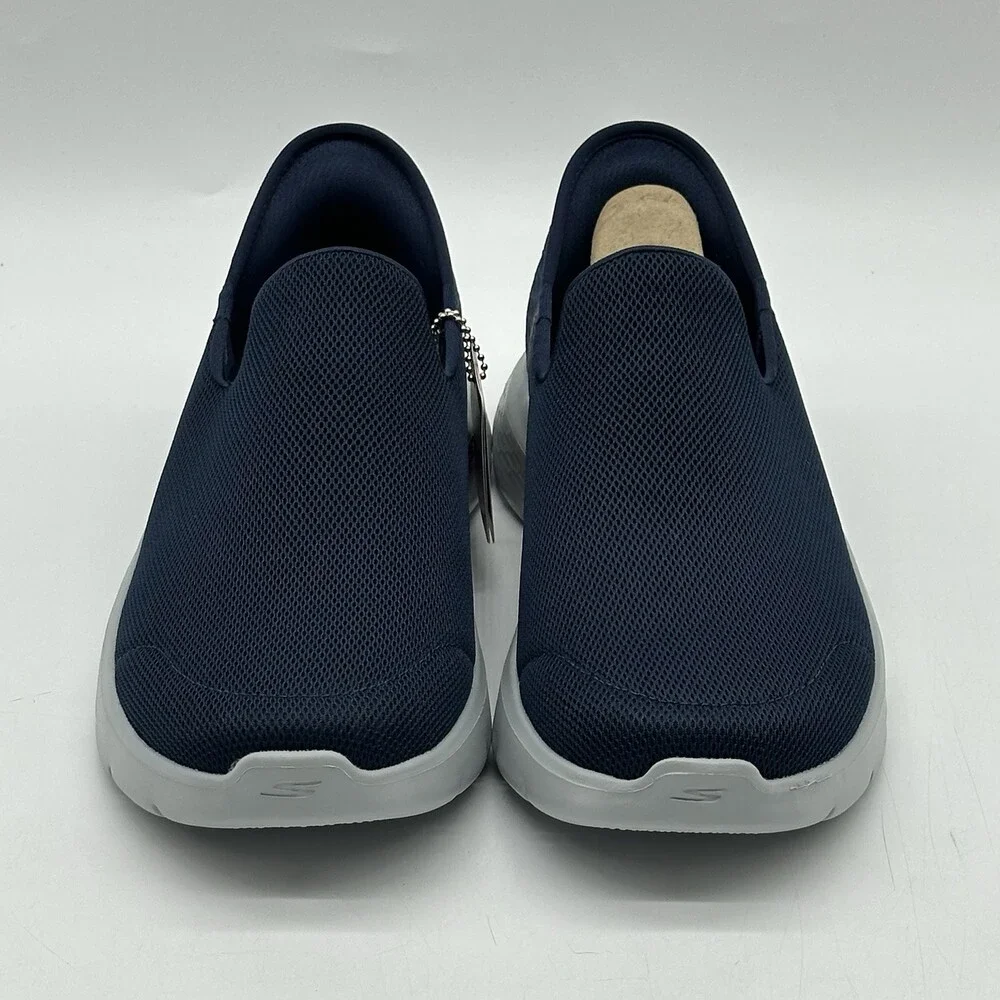 Skechers Hands Free Slip-ins Go Walk Flex Navy Blue Comfort Shoes Men's Size 9WW